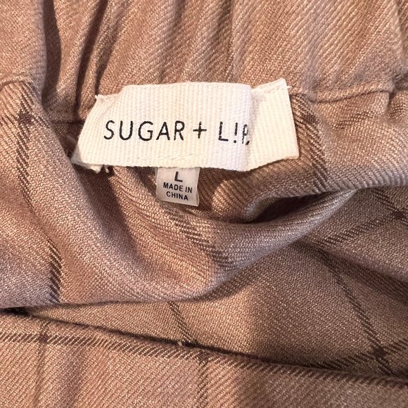 Sugar + Lips brown plaid blouse - Picture 7 of 11